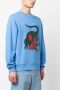 Lacoste x Netflix sweater met print Blauw - Thumbnail 3