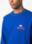 Lacoste x Netflix T-shirt met logoprint Blauw - Thumbnail 5