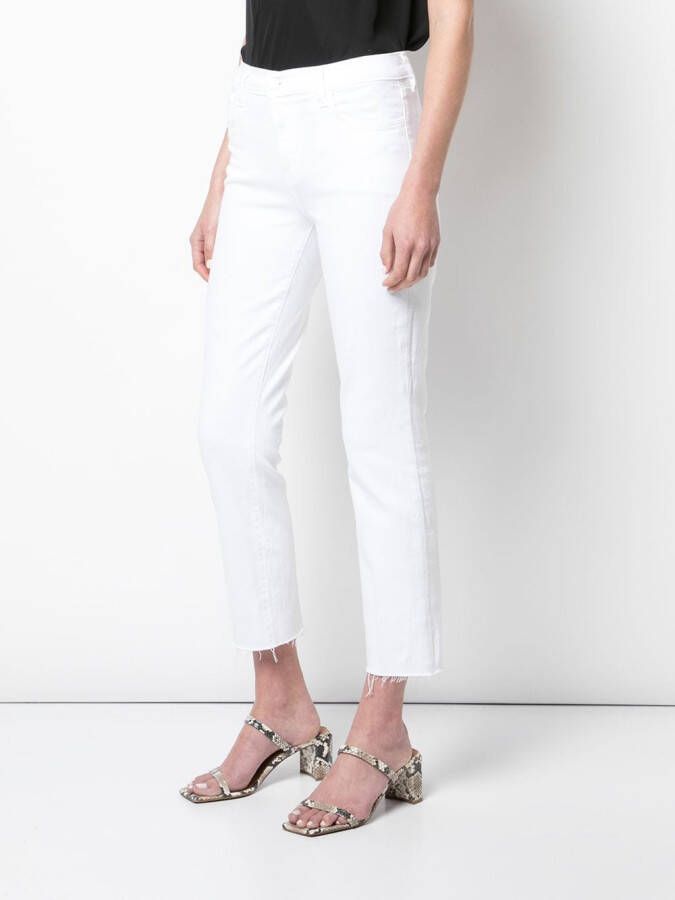 L'Agence Cropped jeans Wit