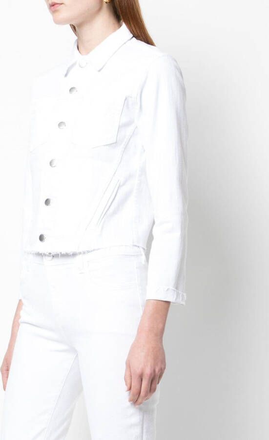 L'Agence Denim jas Wit