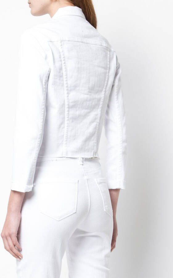 L'Agence Denim jas Wit