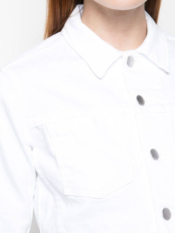 L'Agence Denim jas Wit