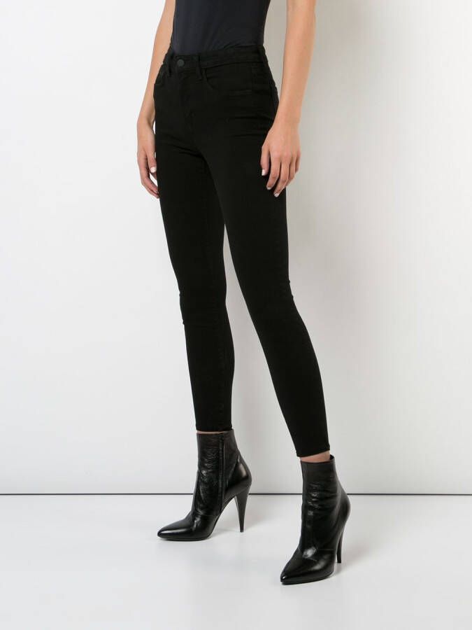 L'Agence high rise enkel grazer jeans Zwart