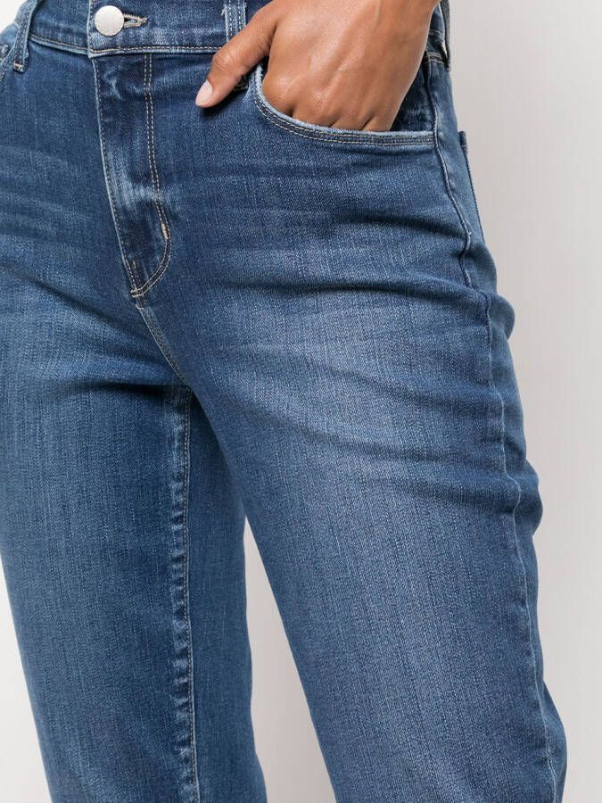 L'Agence High waist jeans Blauw