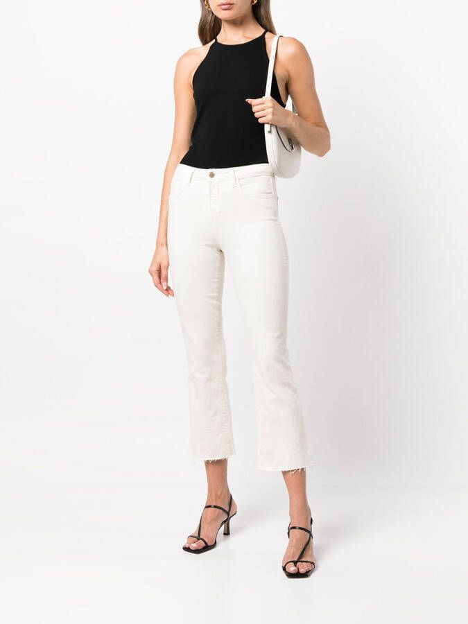 L'Agence Kick flare jeans Beige