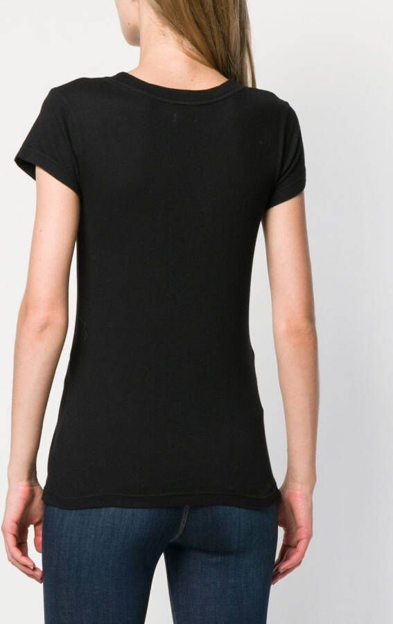 L'Agence Slim-fit T-shirt Zwart