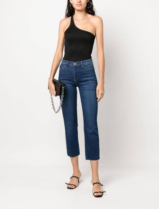 L'Agence Straight jeans Blauw