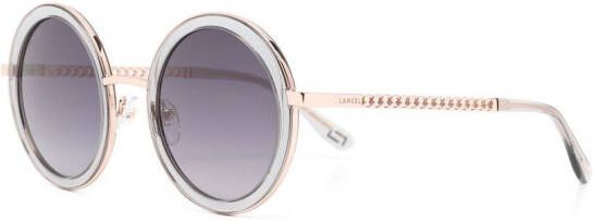 Lancel Adele zonnebril met rond montuur Blauw