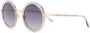 Lancel Adele zonnebril met rond montuur Blauw - Thumbnail 2