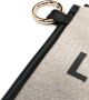 Lancel Clutch met logoprint Beige - Thumbnail 4