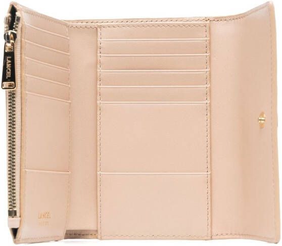 Lancel Compacte portemonnee Beige