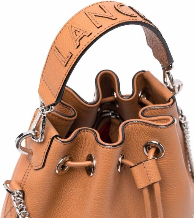 Lancel Leren bucket-tas Beige