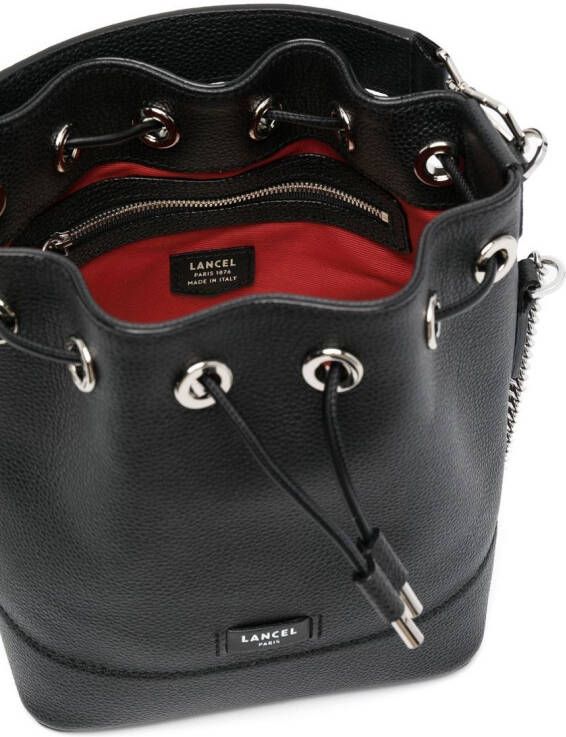 Lancel Leren bucket-tas Zwart