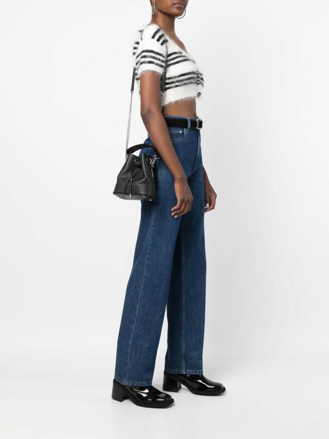Lancel Leren bucket-tas Zwart