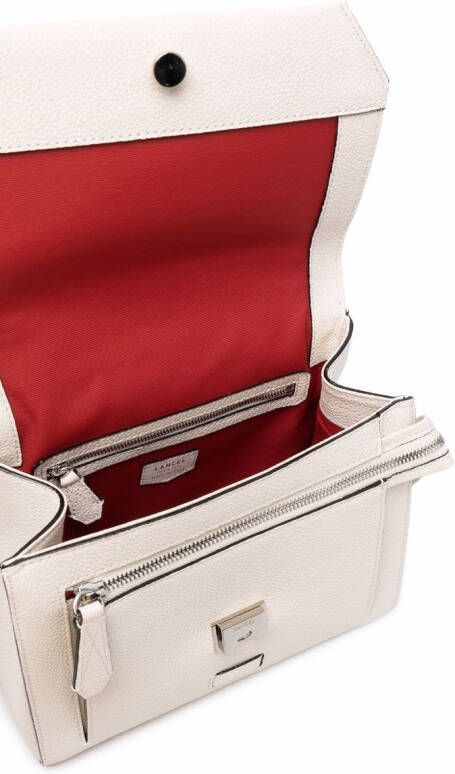 Lancel Leren shopper Wit