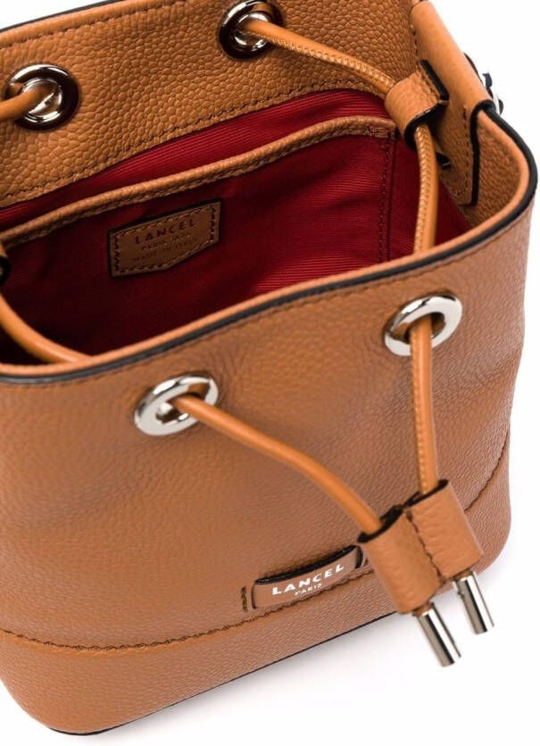 Lancel Leren tas Bruin
