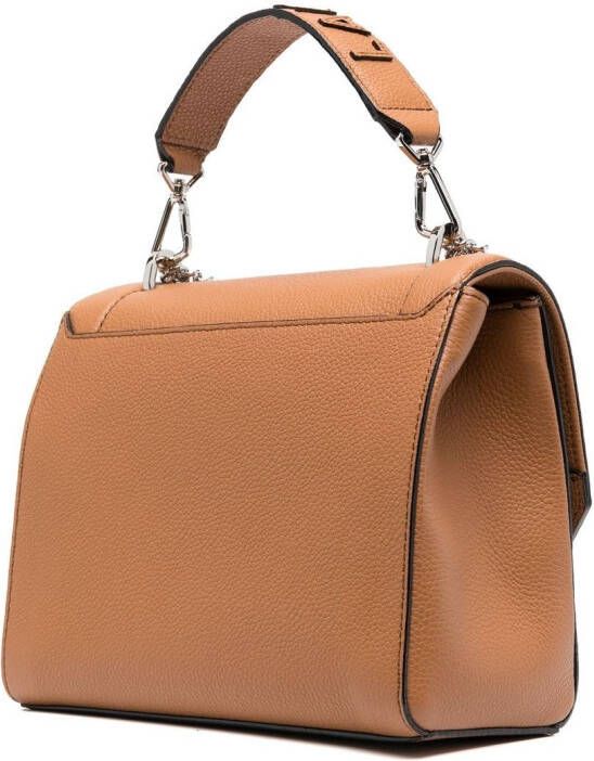 Lancel Leren tas Bruin