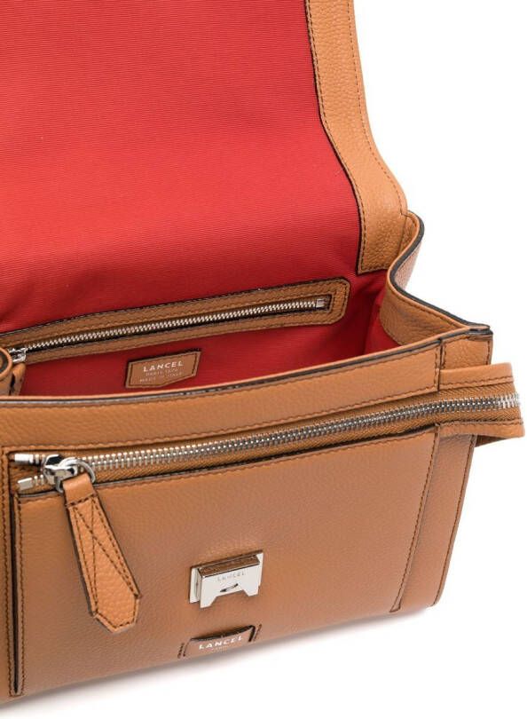 Lancel Leren tas Bruin