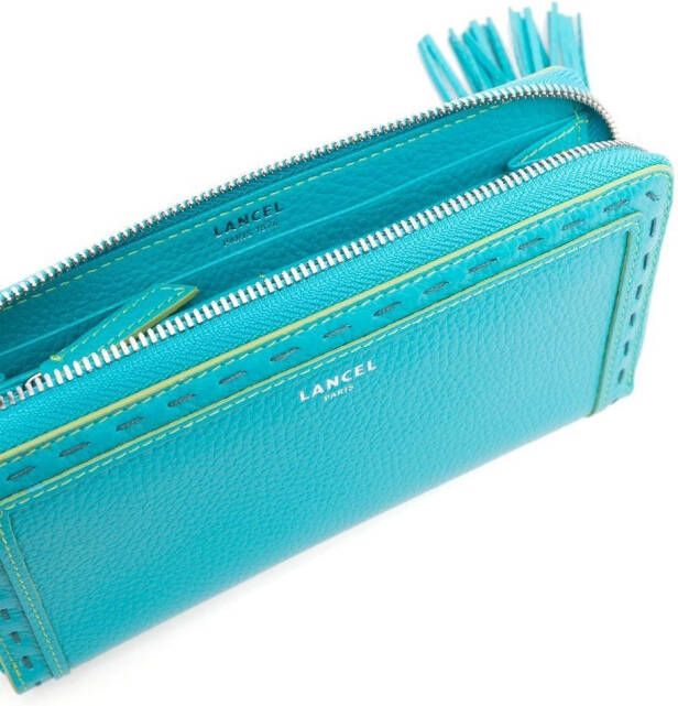 Lancel Portemonnee met kwastje Blauw