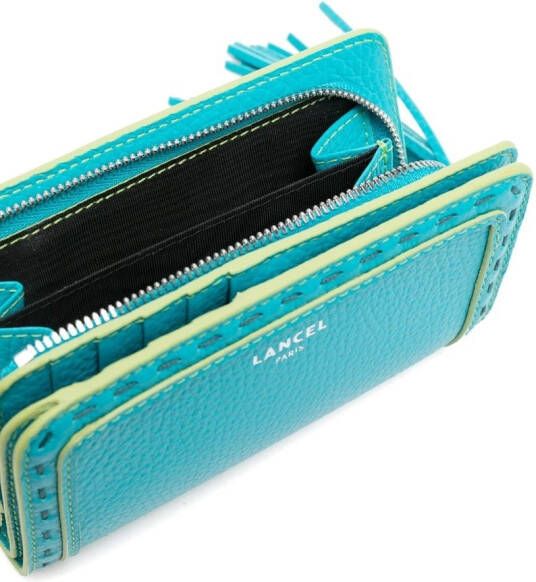 Lancel Portemonnee met kwastje Blauw