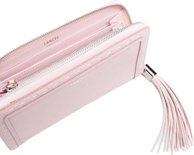 Lancel Portemonnee met kwastje Roze