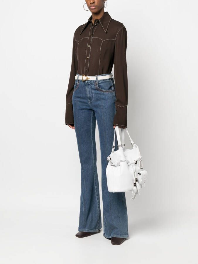 Lancel Premier Flirt leren bucket-tas Wit
