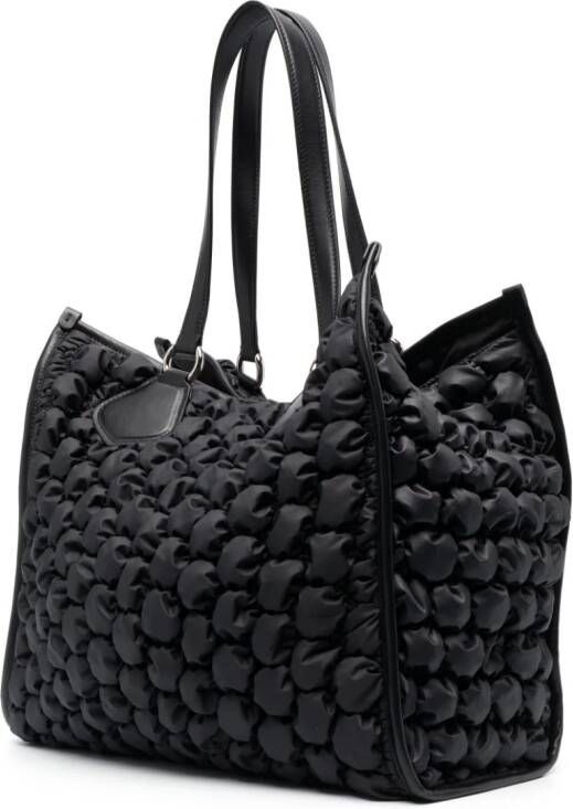 Lancel Summer shopper met bubbelpatroon Zwart