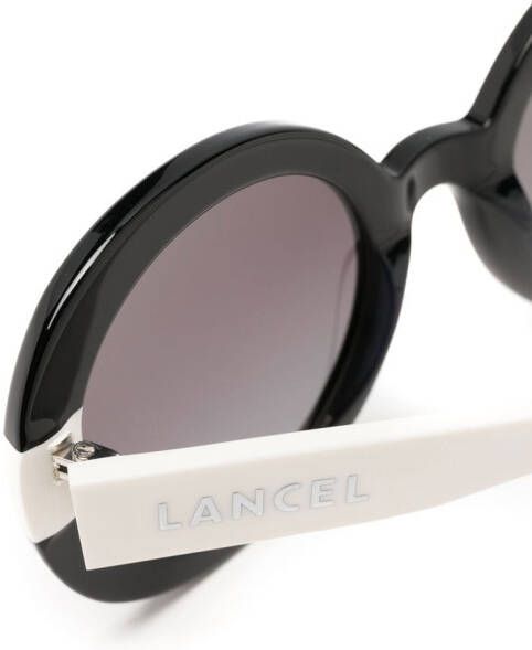 Lancel Zonnebril met rond montuur Zwart