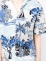Laneus Overhemd met print Blauw - Thumbnail 5