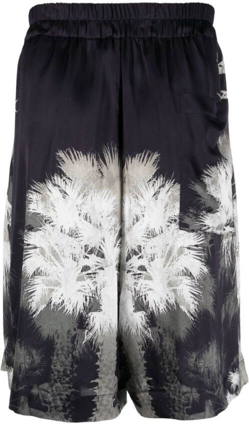 Laneus Shorts met print Zwart
