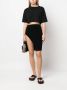 Laneus Asymmetrische midi-rok Zwart - Thumbnail 2