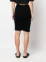 Laneus Asymmetrische midi-rok Zwart - Thumbnail 4
