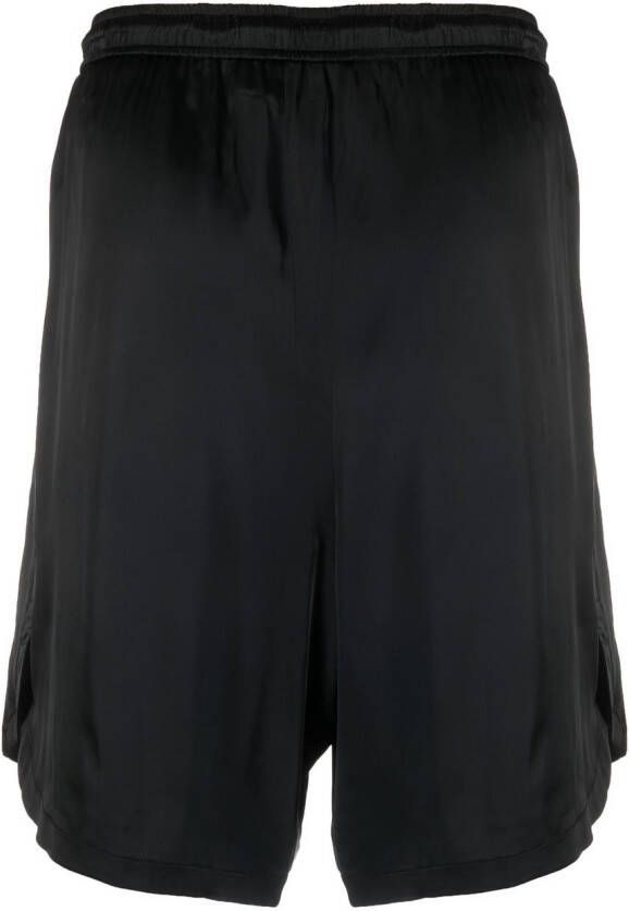 Laneus Shorts met elastische tailleband Zwart