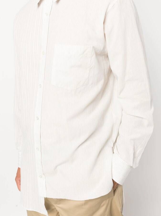 Lanvin Asymmetrisch overhemd Beige