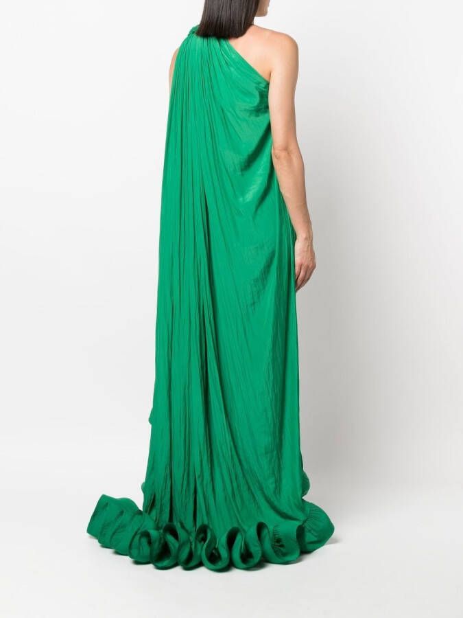 Lanvin Asymmetrische jurk Groen