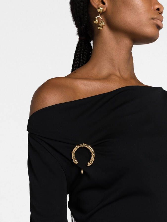 Lanvin Asymmetrische jurk Zwart
