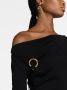 Lanvin Asymmetrische jurk Zwart - Thumbnail 3