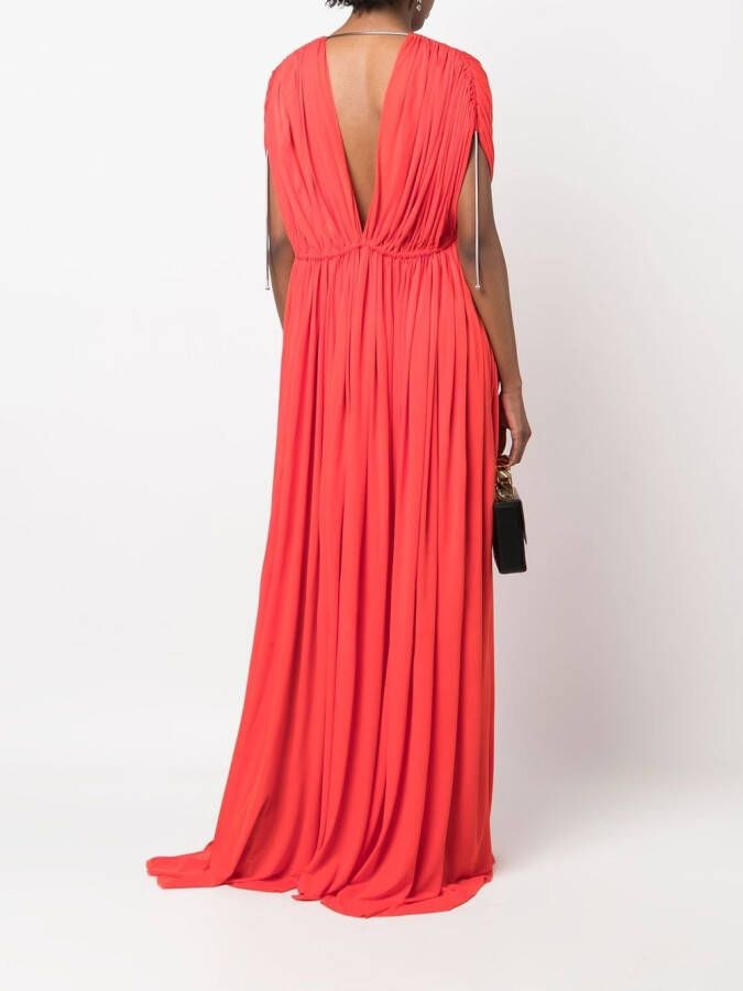 Lanvin Avondjurk met V-hals Rood