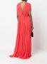 Lanvin Avondjurk met V-hals Rood - Thumbnail 1
