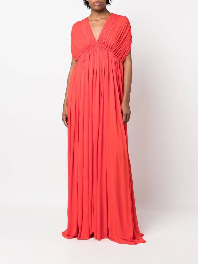 Lanvin Avondjurk met V-hals Rood