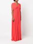 Lanvin Avondjurk met V-hals Rood - Thumbnail 3