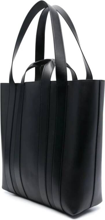 Lanvin Ballade North South leren shopper Zwart