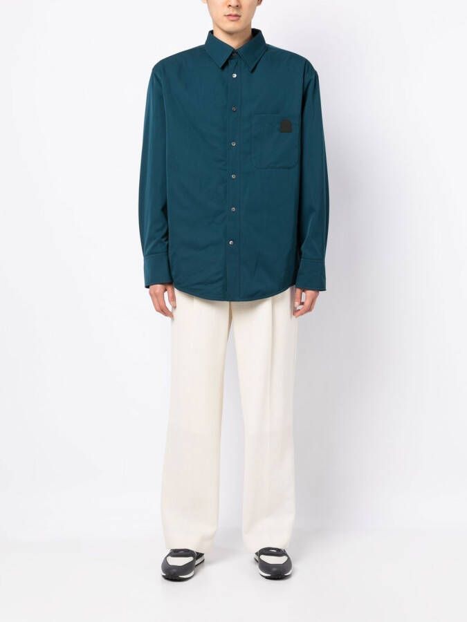 Lanvin Geplooid overhemd Blauw