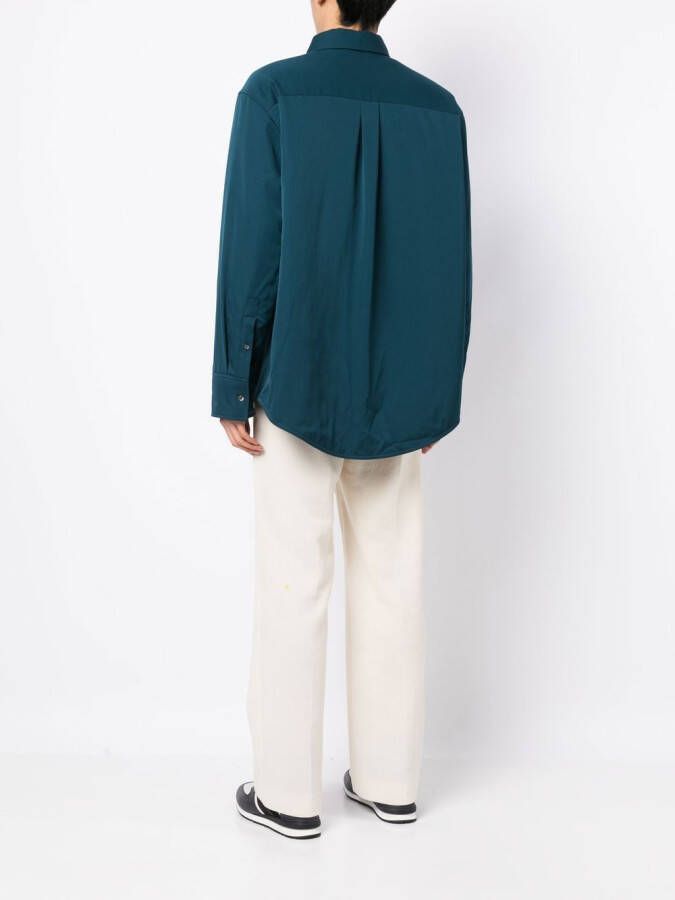 Lanvin Geplooid overhemd Blauw