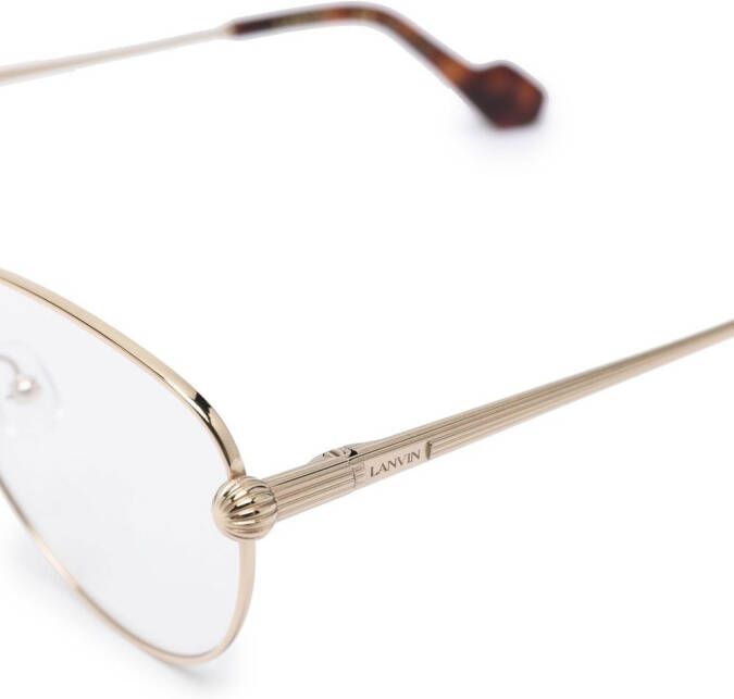Lanvin Bril met cat-eye montuur Goud