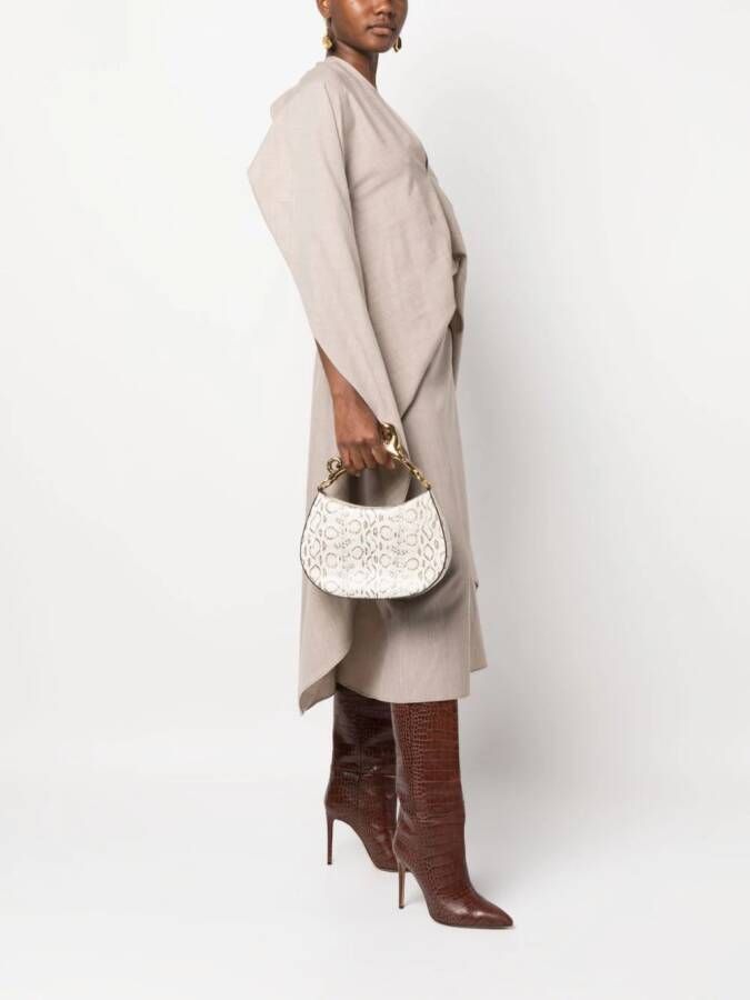 Lanvin Cat PM shopper met luipaardprint Beige