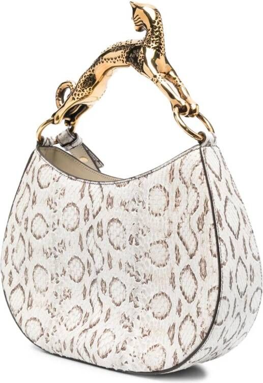 Lanvin Cat PM shopper met luipaardprint Beige