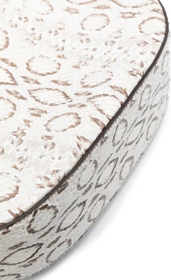 Lanvin Cat PM shopper met luipaardprint Beige