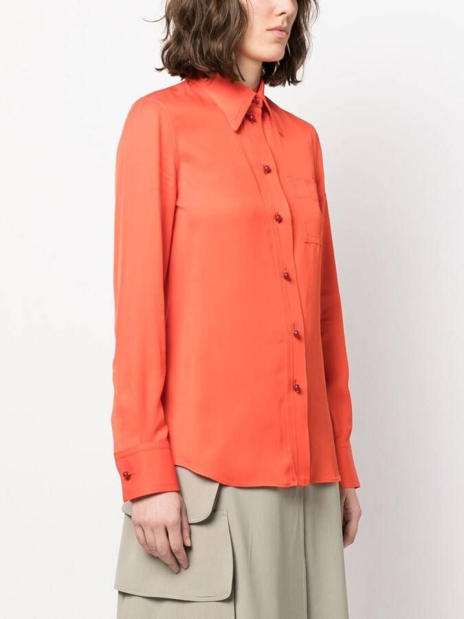 Lanvin Blouse met borstzak Oranje