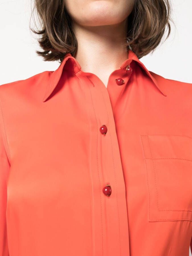 Lanvin Blouse met borstzak Oranje